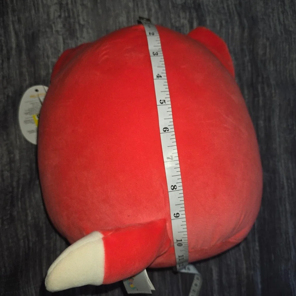 Squishmallows Fifi the Red Fox Holiday Christmas Plush Green Scarf
